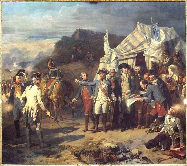 Auguste Couder Siege of Yorktown Germany oil painting art